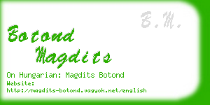 botond magdits business card